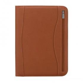 03-861ZA zipper portfolio brown